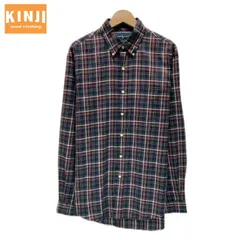 RALPH LAUREN　チェックシャツ　長袖　シャツ　トップス　ボタンダウン　胸ポケット　CUSTOM FIT　古着