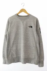 ザノースフェイス THE NORTH FACE SQUARE LOGO CREW スクエア ロゴ プリント トレーナー NT11954 L グレー ブランド古着ベクトル 中古 251004