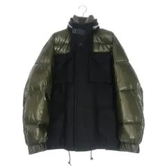 サカイ sacai 心斎橋PARCO限定 20AW ミリタリー パファージャケット ブルゾン 1 カーキ/ネイビー 紺 緑 20-02531Mのサムネイル