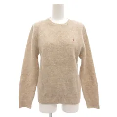 ラルフローレン RALPH LAUREN ニット セーター ブラックタグ 長袖  ウール L ベージュ /AE IBO86 