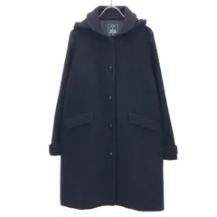 SHIPS シップス HAMILTON LAMBSWOOL フーデッドウールコート 314-15-0245 ネイビー 36