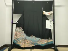 平和屋着物●本加賀友禅作家　鶴見保次　黒留袖　花鳥文　正絹　逸品　DABA4658az 2026年最新】鶴見保次の人気アイテム - メルカリ