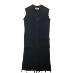 Maison Margiela 4 メゾン マルジェラ 16AW ウールロングニットベスト S31AA0159 S15734 ブラック Sのサムネイル