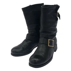 JIMMY CHOO ジミー チュウ ムートンレザーエンジニアブーツ  ブラック 37