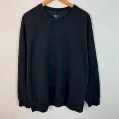 UNIQLO　C  ユニクロ スウェット トレーナー 無地 ブラック XXLサイズ メンズ 古着 シンプル テック系 シティーボーイ