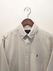 Brooks Brothers　ブルックスブラザーズ　シャツ　オックスフォード　ボタンダウン　ベージュ　GFロゴ刺繍　長袖