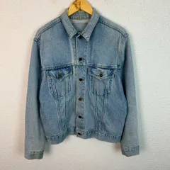 90s Levi's リーバイス デニムジャケット Gジャン 無地 ライトブルー Mサイズ メンズ 古着 アメカジ ストリート