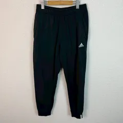 adidas アディダス スウェットパンツ ジョガーパンツ ロゴ刺繍 ブラック メンズ 古着 スポーツMIX ストリートESSENTIALS PLUS