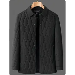 メンズ綿ジャケット厚手保温性あり翻領カジュアル軽量ジャケット225588
