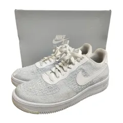 NIKE ナイキ Air Force 1 Flyknit 2.0 White/Pure Platinum エアフォース1 フライニット2.0 スニーカー AV3042-100 28cm ホワイト/グレー メンズ