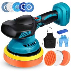 即日・翌日発送❣️1701m 電動ポリッシャー マキタ18vバッテリー 充電式ポリッシャー ダブルアクション コードレス 6段階変速 ダブルアクション 150mm コンパクト 軽量 ミニ マキタ 18Vリチウムイオンバッテリー 対応