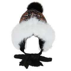 【新品】 [Afindern] ニット 帽子 レディース ニットキャップ 可愛い ボンボン付き もこもこ 防寒対策 保温 厚手 小顔効果 飛ばない 自転車 通勤 通学 スキー 雪遊び 冬用 4色 0