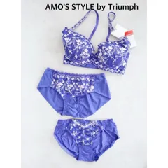 【新品】 AMO'S STYLE by Triumph　アモスタイルバイトリンプ　ブラジャー＆ショーツ2枚 3Pセット  E65/M    送料込み　6461320