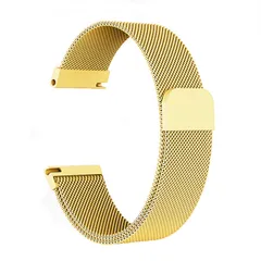 【在庫セール】時計バンド ウォッチベルト マグネット式腕時計バンド スマート時計バンド 幅 18mm 20mm 22mm 交換ベルト メッシュバンド ミラネーゼバンド (18mm ゴールド)