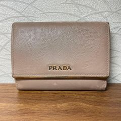 PRADA プラダ サフィアーノレザー 二つ折り財布 ベージュ系 - メルカリ