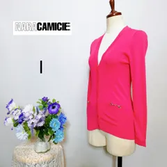 ナラカミーチェ　極上美品　長袖カーディガン　ピンク色系　Мサイズ