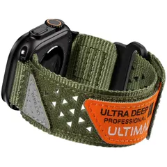 【在庫セール】ULTIMAL コンパチブル Apple Watch バンド アップルウォッチバンド 38/40/41mm 42/44/45mm 49mm ナイロン 中空 通気性 交換ストラップ スポーツバンド マジックテープ メンズ レディース iWatch