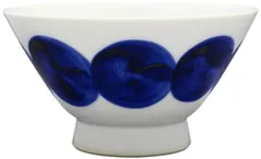 【特価セール】波佐見焼 丸紋つなぎ くらわんか碗 お茶碗 飯碗 青 電子レンジ可 日本製