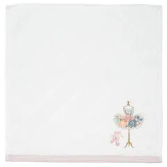 LIBERTY. リバティ 刺繍 タオル ハンカチ レディース プレゼント ギフト 女性 おしゃれ かわいい 女の子 ドレス 刺繍 クリーム