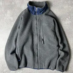 90s 旧タグ Patagonia フルジップ シンチラ フリース ジャケット XL / 90年代 オールド パタゴニア グレー Rマーク ジャンパー