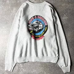 00s Champion 両面 企業物 プリント プレミアム リバースウィーブ スウェット トレーナー / 00年代 オールド チャンピオン 霜降り グレー