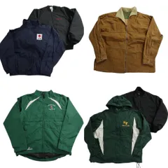 古着卸 まとめ売り ジャケット MIX 6枚セット (メンズ M ) ブルゾン スタンドカラー フルジップ ムートン 中古 古着 ND1122