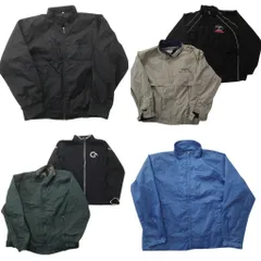 古着卸 まとめ売り ジャケット MIX 6枚セット (メンズ M ) エルエルビーン ブラック スタンドカラー ワンポイント 中古 古着 ND1142