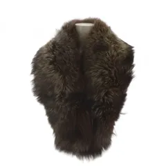 サガフォックス SAGA FOX 銀サガ 毛皮ショール ストール 襟巻 フォックスファー 茶 ブラウン ■GY11 /MQ