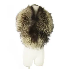 サガフォックス SAGA FOX ファーマフラー ティペット ショール 和装 フォックスファー 毛皮 ミックスカラー 茶 ブラウン /AO8 ■GY18