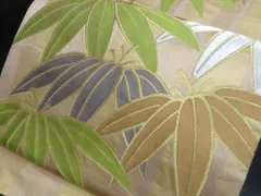 a2507-82 アンティーク 名古屋帯 八寸 美品 正絹 着物 松葉仕立て