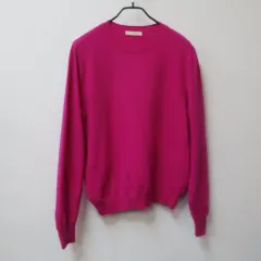 LIKEMENT マゼンタ ウールカシミア ラウンドニット