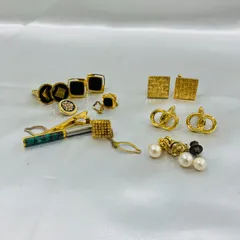 A【まとめ売り】ネクタイピン カフス カフリンクス 金メッキ ゴールド