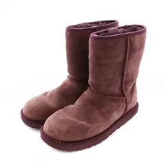 アグ オーストラリア UGG australia CLASSIC SHORT CRYSTAL BOW クラシックショート クリスタル ボウ ムートンブーツ ビジュー リボン US8 25cm 紫 パープル 1006698 /YM ■OF