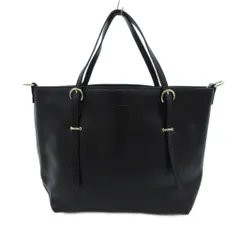 バルコス BARCOS ハンドバッグ ショルダー 2WAYバッグ レザー 黒 ブラック /UO ■GY11