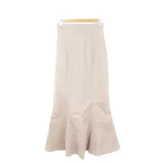 スナイデル SNIDEL ロングスカート マーメイド タイト 裾フレア ストレッチ バックゴム バックスリット 1 M グレー /AH18 ■GY99