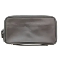 フィガロ パリ FIGARO Paris クラッチバッグ セカンドバッグ ロゴ レザー 黒 ブラック /AE