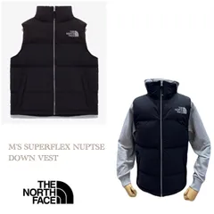 THE NORTH FACE ノースフェイス スーパーフレックス ヌプシ ダウンベスト 防寒 メンズ レディース ブラック色 海外限定