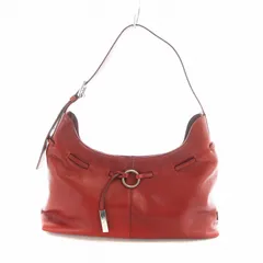 アニエスベー agnes b. ハンドバッグ ワンショルダー レザー ロゴ 赤 レッド ■GY18 /MQ