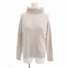 ロペ ROPE ニット セーター タートルネック 長袖 38 ベージュ /HO△ 0331 