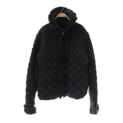 エンポリオアルマーニ EMPORIO ARMANI フリルキルティングダウンコート ダウンジャケット 42 ブラック /DF ■OSのサムネイル