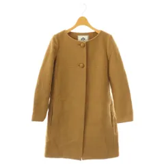 スローブ イエナ SLOBE IENA  SLB ノーカラーコート 36 キャメル /ES ■GY48