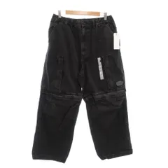 ジーユー GU タグ付き 24AW UNDERCOVER デニムコンバーチブルワイドカーゴパンツ L イージー ダークグレー 321-352707 /AE