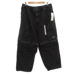 ジーユー GU タグ付き 24AW UNDERCOVER デニムコンバーチブルワイドカーゴパンツ XL ブラック /FF