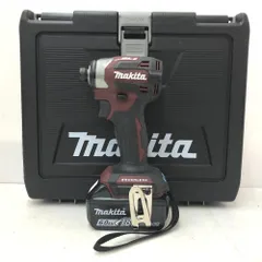 makita マキタ 18V 6.0Ah 充電式インパクトドライバ オーセンティックレッド ケース・充電器・バッテリ2個セット TD173DGXAR 中古美品