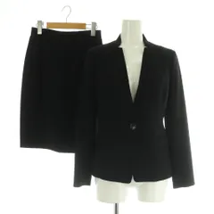 アナイ ANAYI スーツ セットアップ スタンドカラージャケット タイトスカート 36 ブラック 黒 /MY ■OS
