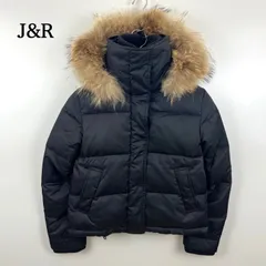 J&R y2k style raccoon fur down jacket M ジェイアンドアール 短丈 ラクーンファー ダウンジャケット ドローコード 平成 ギャル ジュンのサムネイル