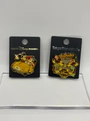 ディズニー ピンバッジ 2点セット ミッキー＆ミニー レトロ