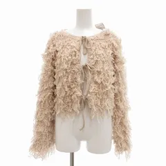 ピーチジョン PEACH JOHN タグ付き シャギーファーボレロ ループニットカーディガン F ピンク /UO ■FF