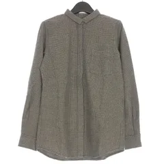 ゴールデングース GOLDEN GOOSE 千鳥格子 ウールロングスリーブシャツ ブラウス 長袖 M グレー GD25D022.B1 国内正規のサムネイル