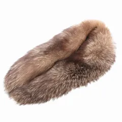 サガフォックス SAGA FOX ティペット 毛皮マフラー フォックスファー 茶 ブラウン /GV ■GY03